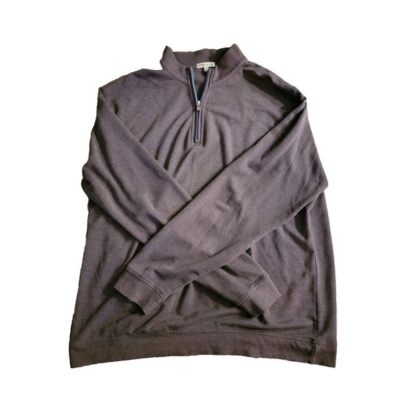 Peter Millar Other - Peter Millar 1/4 Zip Sweater Mens 2XL Purple Pullover Sweater Golf Crown No Logo